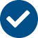青のチェックマーク