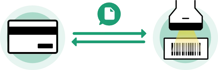 通帳管理システムのイラスト